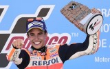 Moto Gp: Marquez vince in Aragon, Rossi eroico dopo l'infortunio